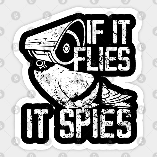 If It Flies It Spies Bird Conspiracy Theory Sticker by LEGO